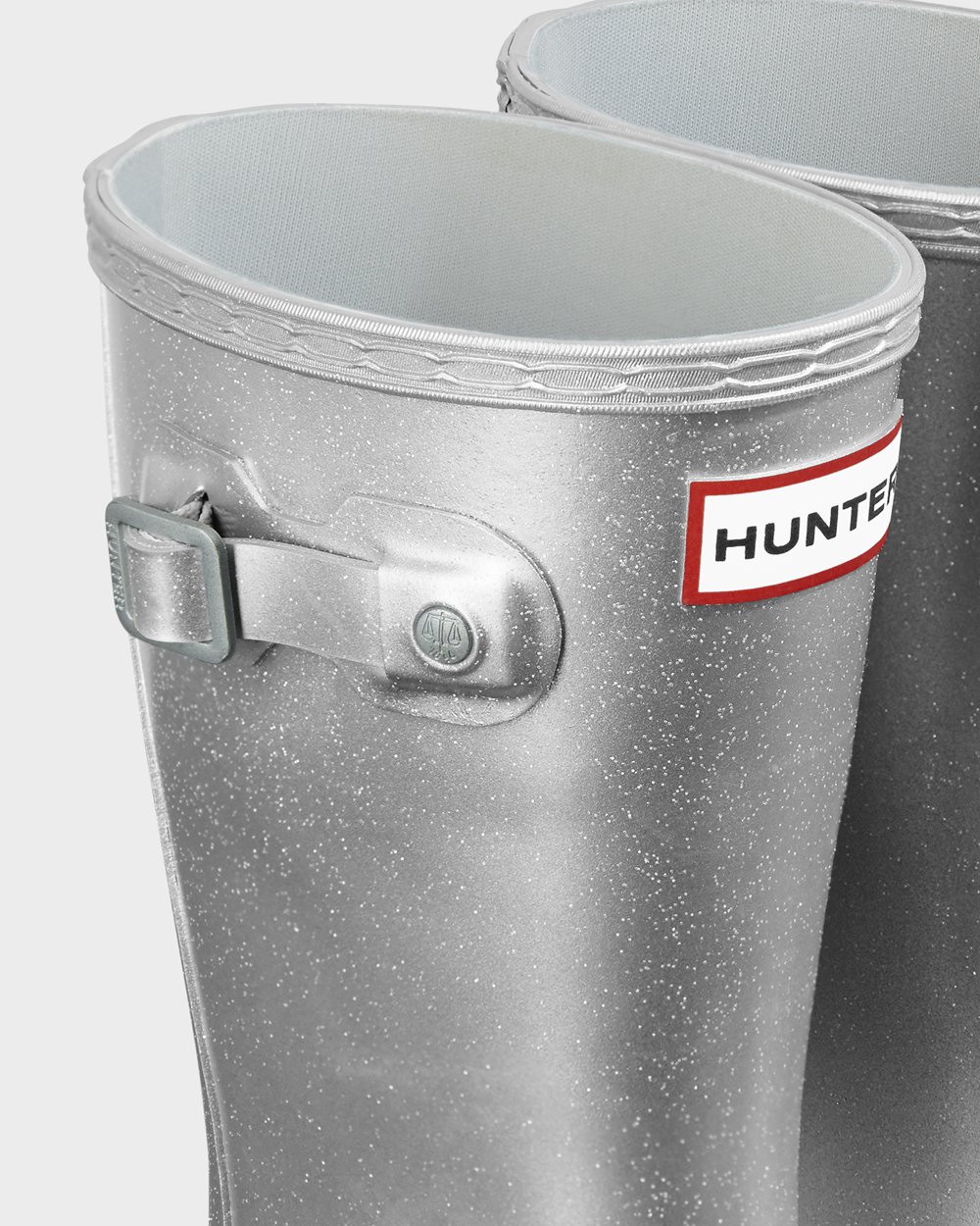 Gumowce Dziecięce - Hunter Original Duże Cosmic - Srebrne - AVQR-50617